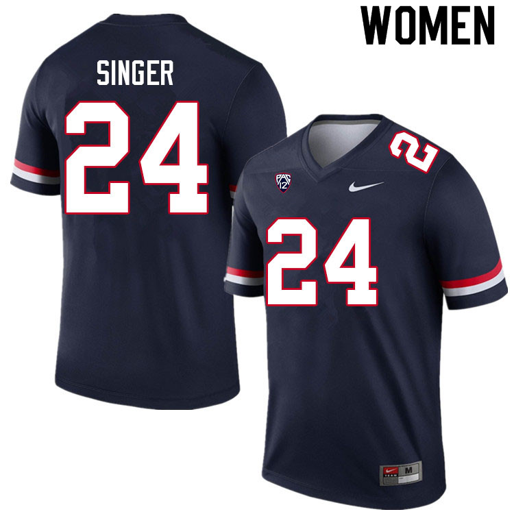 Women #24 Dorian Singer Arizona Wildcats College Football Jerseys Sale-Navy